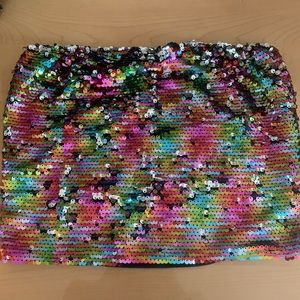 Sparkly Sleeveless Crop Top